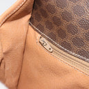 CELINE Macadam Shoulder Bag PVC Leather Brown Gold Auth ka5180A-21