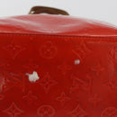 LOUIS VUITTON Monogram Vernis Reade MM Hand Bag Red M91086 LV Auth ka5182-6