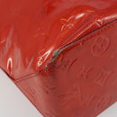 LOUIS VUITTON Monogram Vernis Reade MM Hand Bag Red M91086 LV Auth ka5182-16
