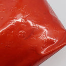 LOUIS VUITTON Monogram Vernis Reade MM Hand Bag Red M91086 LV Auth ka5182-10