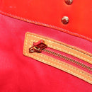 LOUIS VUITTON Monogram Vernis Reade MM Hand Bag Red M91086 LV Auth ka5182-22