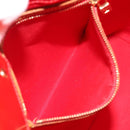 LOUIS VUITTON Monogram Vernis Reade MM Hand Bag Red M91086 LV Auth ka5182-23
