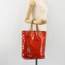 LOUIS VUITTON Monogram Vernis Reade MM Hand Bag Red M91086 LV Auth ka5182-24