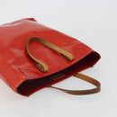LOUIS VUITTON Monogram Vernis Reade MM Hand Bag Red M91086 LV Auth ka5182-7