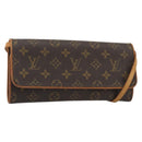 LOUIS VUITTON Monogram Pochette Twin GM Shoulder Bag M51852 LV Auth ka5183-1