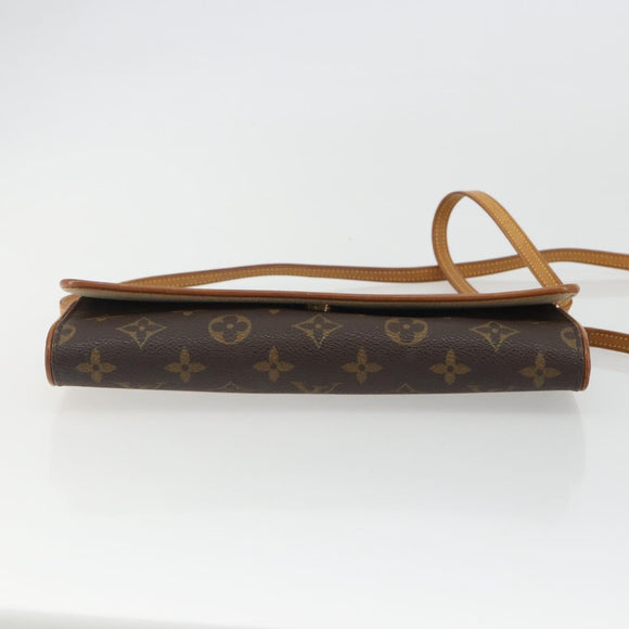 LOUIS VUITTON Monogram Pochette Twin GM Shoulder Bag M51852 LV Auth ka5183