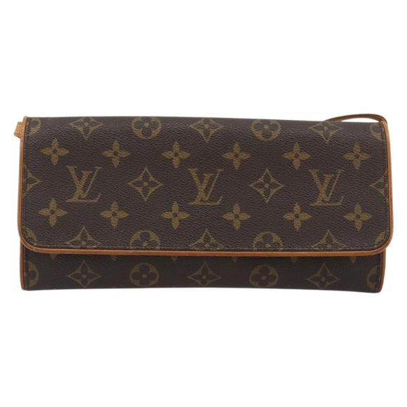 LOUIS VUITTON Monogram Pochette Twin GM Shoulder Bag M51852 LV Auth ka5183
