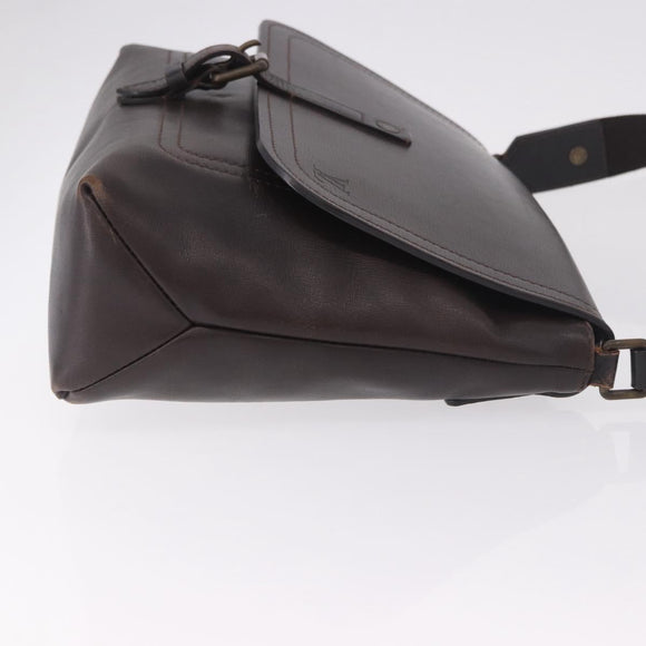 LOUIS VUITTON Utah Ohama Shoulder Bag Leather Brown M92994 LV Auth ka5184