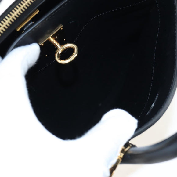 LOUIS VUITTON City Steamer PM Hand Bag Calf Skin Black M51021 LV Auth ka5186SV
