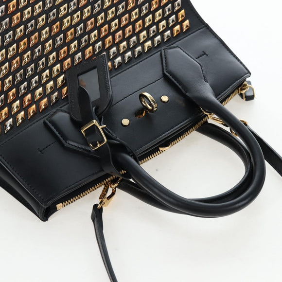 LOUIS VUITTON City Steamer PM Hand Bag Calf Skin Black M51021 LV Auth ka5186SV