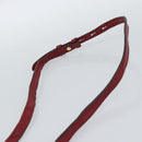 GUCCI Silvi Hand Bag Leather 2way Red Gold 470270 Auth ka5187A-15