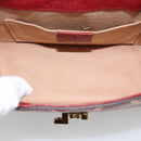 GUCCI Silvi Hand Bag Leather 2way Red Gold 470270 Auth ka5187A-9