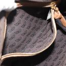 BOTTEGA VENETA INTRECCIATO Shoulder Bag Leather Outlet Brown Gold Auth ka5188A-21
