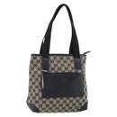 GUCCI GG Canvas Tote Bag Black 019 0402 Auth ka5189-1