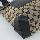 GUCCI GG Canvas Tote Bag Black 019 0402 Auth ka5189-15