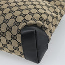 GUCCI GG Canvas Tote Bag Black 019 0402 Auth ka5189-16