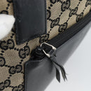 GUCCI GG Canvas Tote Bag Black 019 0402 Auth ka5189-9