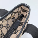 GUCCI GG Canvas Tote Bag Black 019 0402 Auth ka5189-10