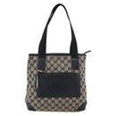 GUCCI GG Canvas Tote Bag Black 019 0402 Auth ka5189-13