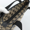 GUCCI GG Canvas Tote Bag Black 019 0402 Auth ka5189-6