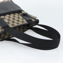 GUCCI GG Canvas Tote Bag Black 019 0402 Auth ka5189-7