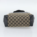 GUCCI GG Canvas Tote Bag Black 019 0402 Auth ka5189-5