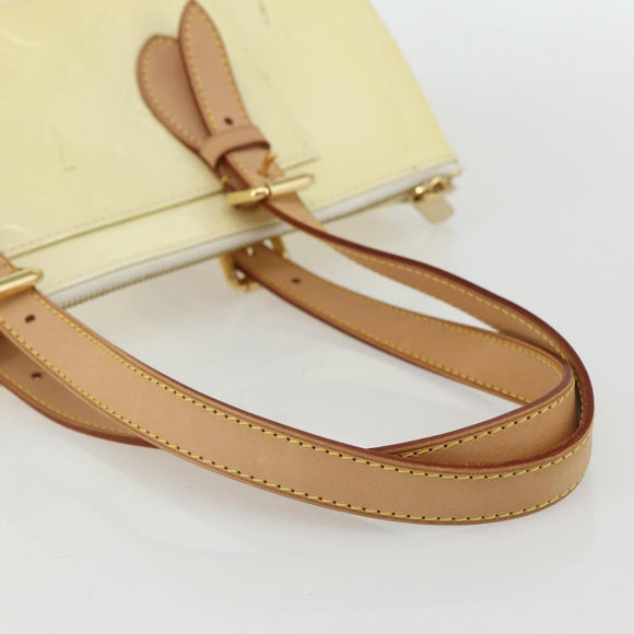 LOUIS VUITTON Monogram Vernis Rosewood Avenue Hand Bag Perle M93508 Auth ka519