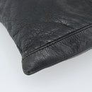 BALENCIAGA Neo Sketch Shoulder Bag Leather Black Silver 390924 Auth ka5190-14