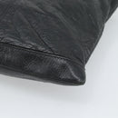 BALENCIAGA Neo Sketch Shoulder Bag Leather Black Silver 390924 Auth ka5190-15