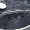 BALENCIAGA Neo Sketch Shoulder Bag Leather Black Silver 390924 Auth ka5190-17