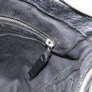 BALENCIAGA Neo Sketch Shoulder Bag Leather Black Silver 390924 Auth ka5190-20