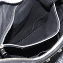 BALENCIAGA Neo Sketch Shoulder Bag Leather Black Silver 390924 Auth ka5190-21