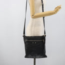 BALENCIAGA Neo Sketch Shoulder Bag Leather Black Silver 390924 Auth ka5190-23