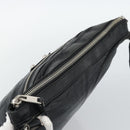 BALENCIAGA Neo Sketch Shoulder Bag Leather Black Silver 390924 Auth ka5190-6