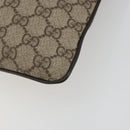 GUCCI GG Supreme Shoulder Bag PVC Leather Beige Silver 141626 Auth ka5191-10