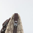 GUCCI GG Supreme Shoulder Bag PVC Leather Beige Silver 141626 Auth ka5191-15