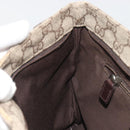 GUCCI GG Supreme Shoulder Bag PVC Leather Beige Silver 141626 Auth ka5191-19
