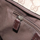 GUCCI GG Supreme Shoulder Bag PVC Leather Beige Silver 141626 Auth ka5191-20