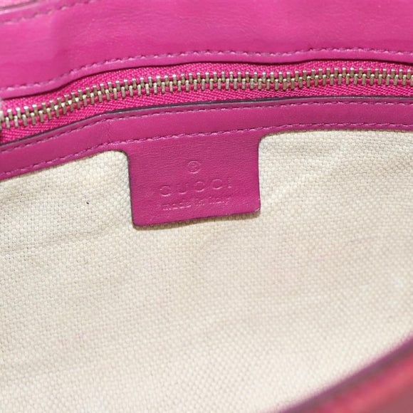 GUCCI Chain Soho Shoulder Bag Patent Pink Gold 336752 Auth ka5192