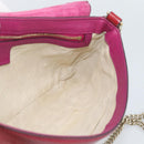 GUCCI Chain Soho Shoulder Bag Patent Pink Gold 336752 Auth ka5192-19