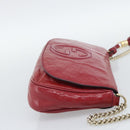 GUCCI Chain Soho Shoulder Bag Patent Pink Gold 336752 Auth ka5192-4