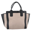Chloe Alison Hand Bag Leather Pink Black Auth ka5193-2