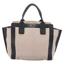 Chloe Alison Hand Bag Leather Pink Black Auth ka5193-3