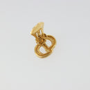 Christian Dior Earring Metal Gold Tone Auth ka5195V-5