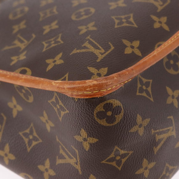 LOUIS VUITTON Monogram Gibeciere GM Shoulder Bag M42246 LV Auth ka5197