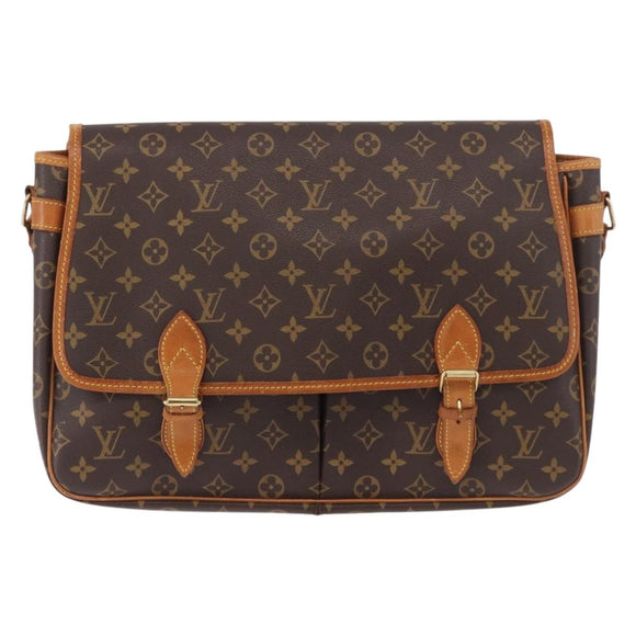 LOUIS VUITTON Monogram Gibeciere GM Shoulder Bag M42246 LV Auth ka5197