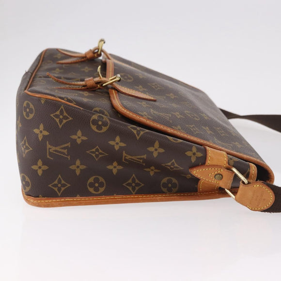 LOUIS VUITTON Monogram Gibeciere GM Shoulder Bag M42246 LV Auth ka5197