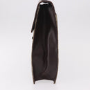 GUCCI GG Supreme Business Bag PVC Leather Beige Silver 34044 Auth ka5200-3