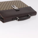 GUCCI GG Supreme Business Bag PVC Leather Beige Silver 34044 Auth ka5200-6