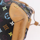 LOUIS VUITTON Monogram Multicolor Ursula Tote Bag Black M40124 LV Auth ka5202V-11
